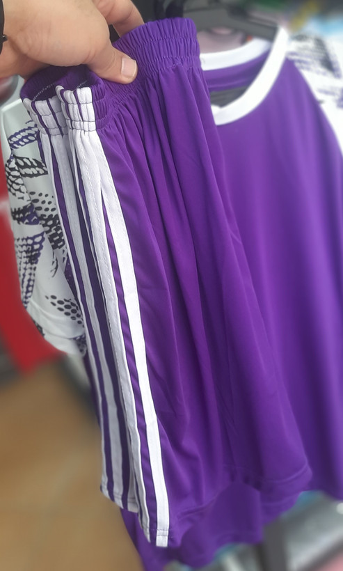 شورت و پیراهن، آدیداس (ADIDAS)، بغل توری، آستین کوتاه رنگ بنفش