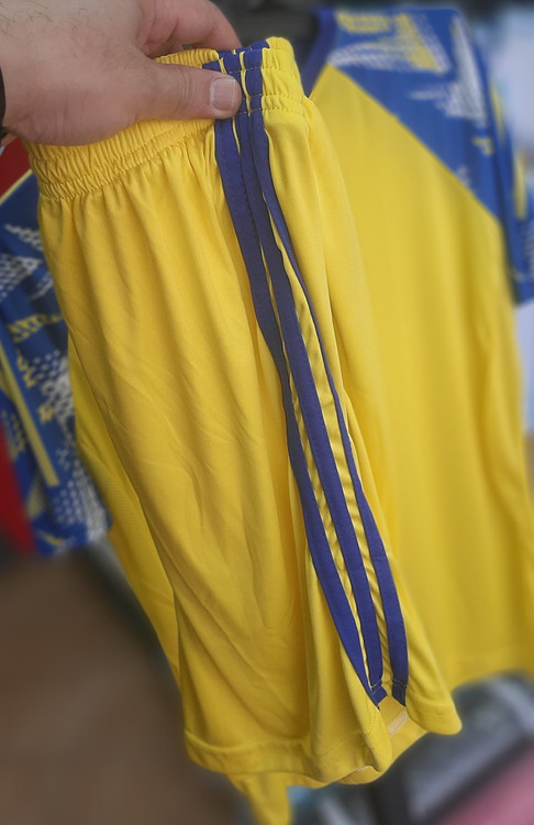 شورت و پیراهن، آدیداس (ADIDAS)، بغل توری، آستین کوتاه رنگ زرد