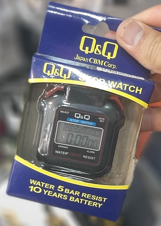 کرنومتر، کیو اند کیو (Q&Q)، زمان سنج، دیتا ست، باطری لتیوم، ژاپنی