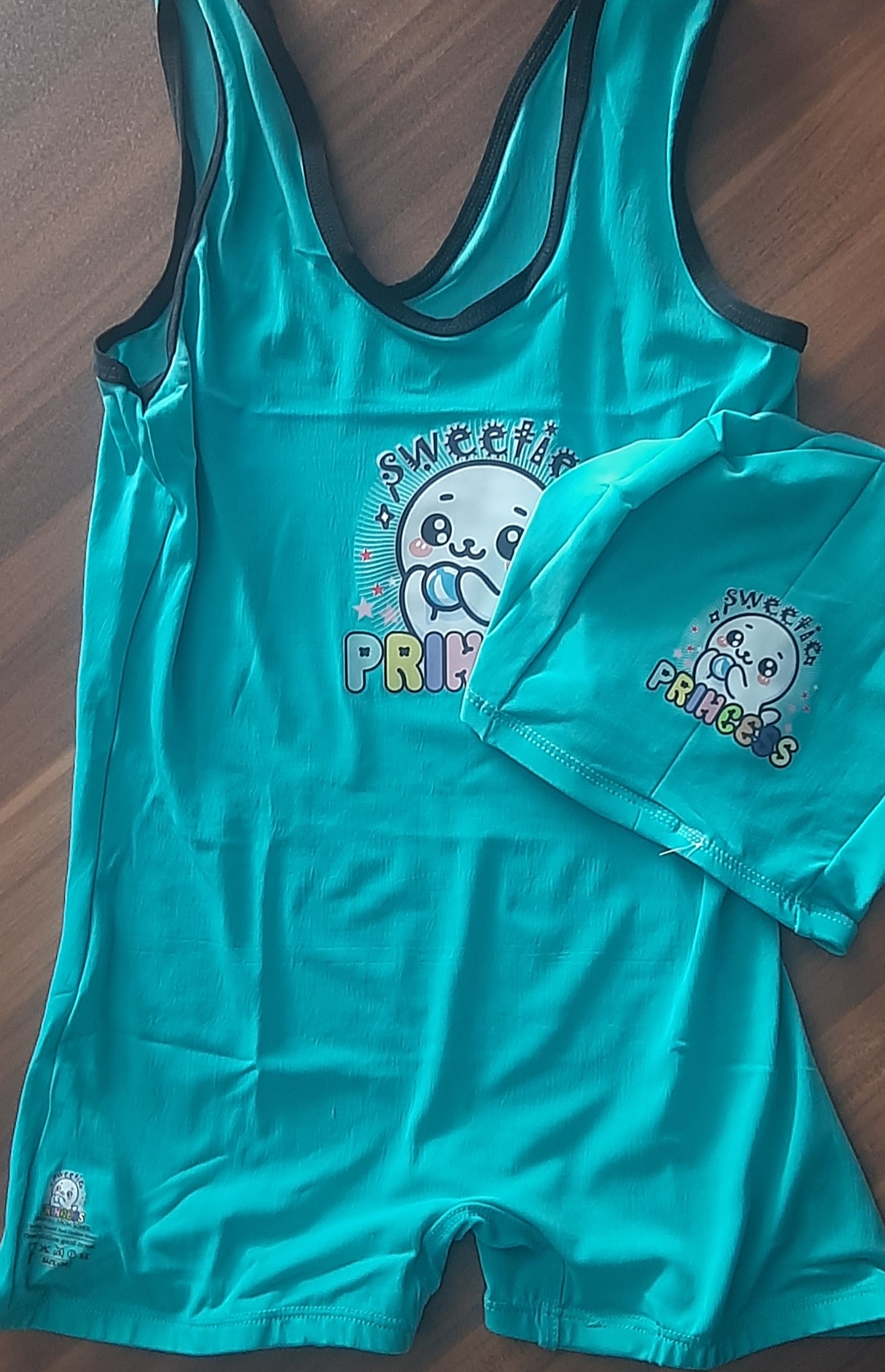 مایو پادار دخترانه / زنانه، سبک، نرم و منعطف، بدون ایجاد حساسیت پوستی، فیروزه ای