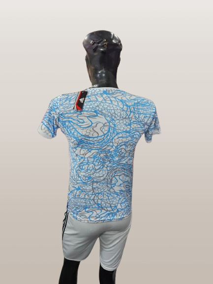 پیراهن و شورت ورزشی فوتبالی، طرح اژدها رئال مادرید، چاپ سابلیمیشن