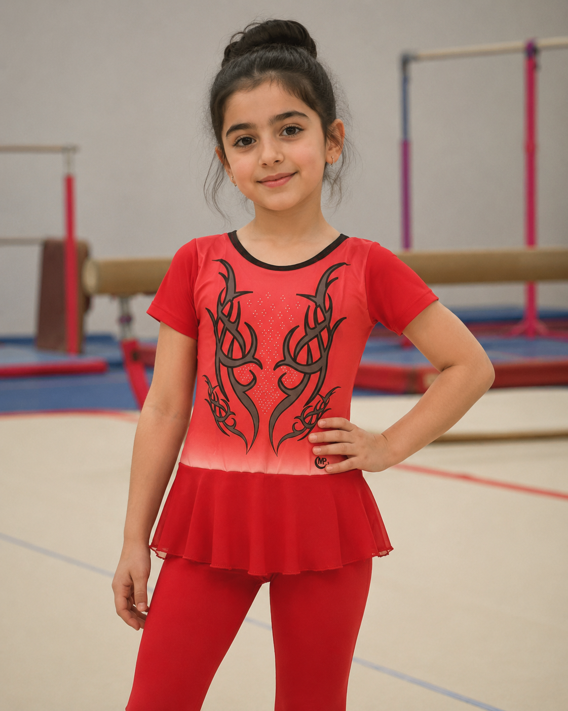 لباس ژیمناستیک دخترانه، شلوار و پیراهن