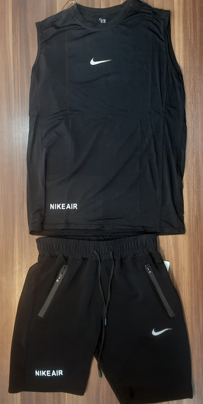 ست ورزشی رکابی (حلقهای) کشی، سوزنی، هوازی و شلوارک غواصی(NikeAir)