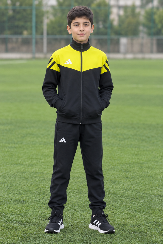 گرمکن و شلوار پارچه غواصی، آدیداس (ADIDAS)، سر آستین و کمر کشبافت